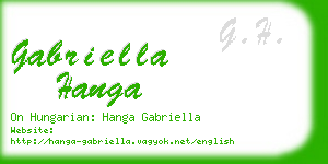 gabriella hanga business card